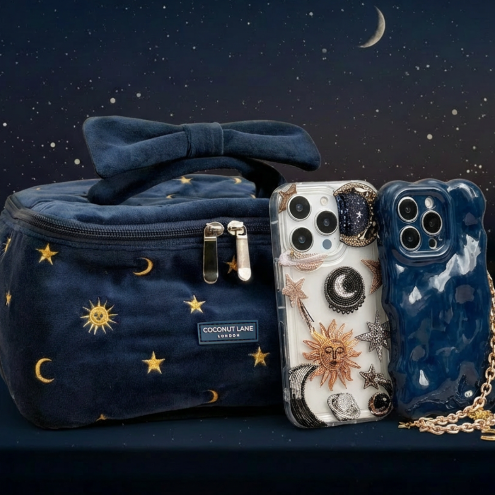 Printed Clear Phone Case - Celestial