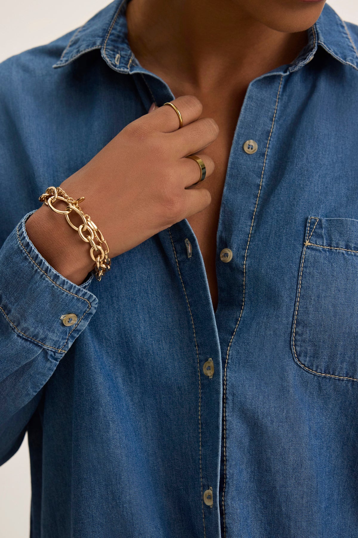 KASSA CHAMBRAY SHIRT