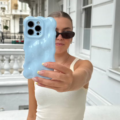3D Bubble Phone Case - Baby Blue