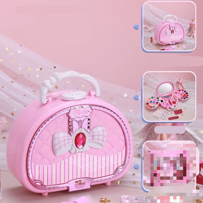 Kids Washable Makeup Toy Set with Portable Pink Handbag – Fun & Creative Pretend Play