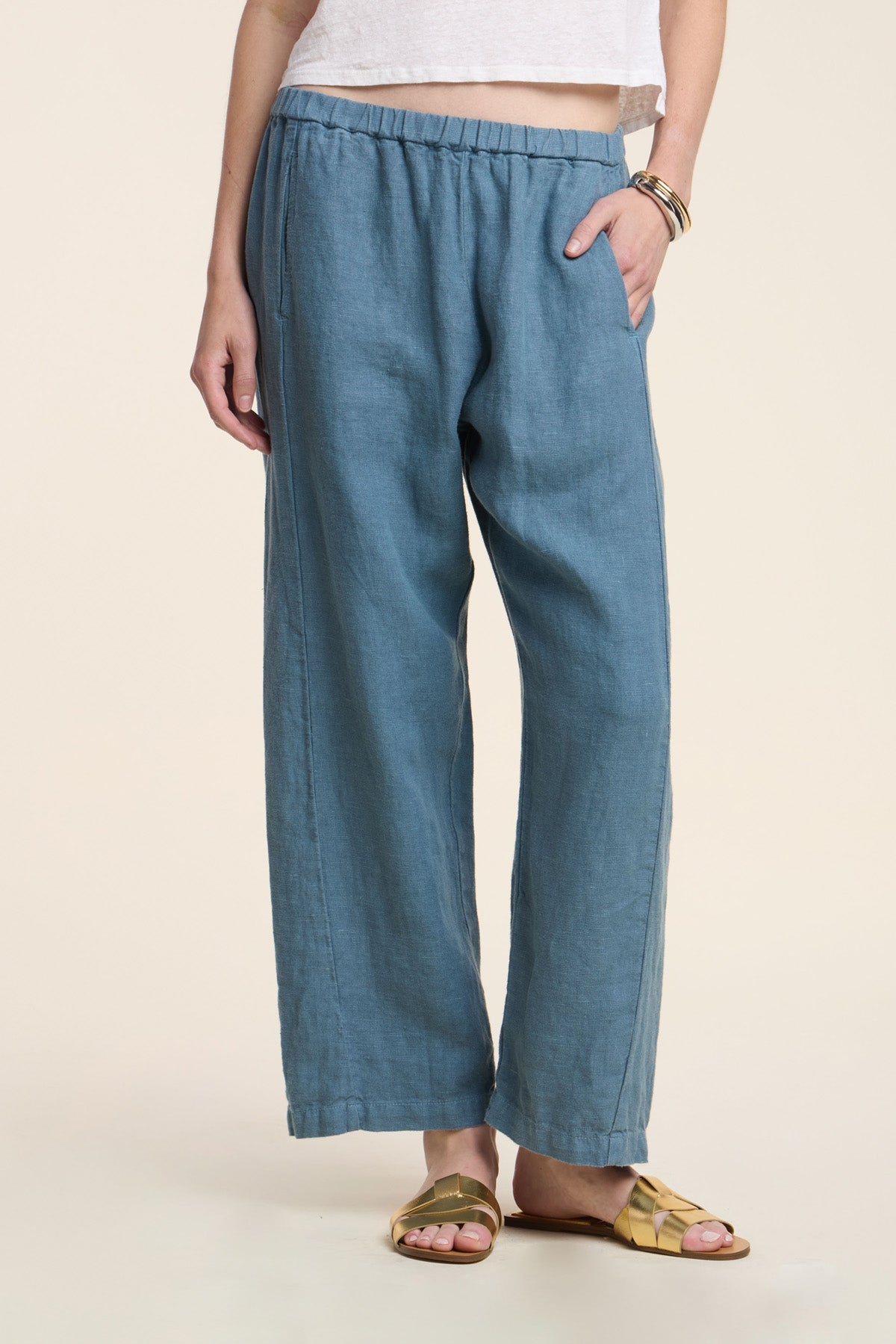 CELINE HEAVY LINEN PANT