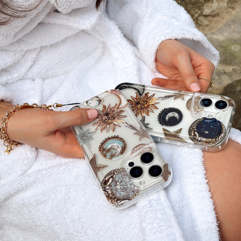 Printed Clear Phone Case - Celestial