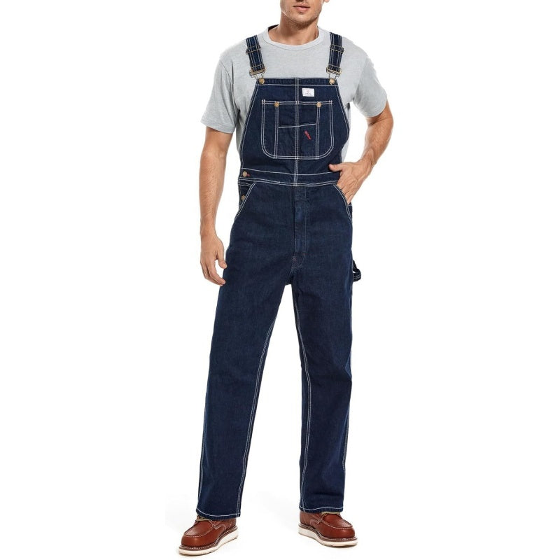 🔥 Limited-Time Deal – Men’s Denim Bib Overalls | Adjustable Straps & Utility Pockets