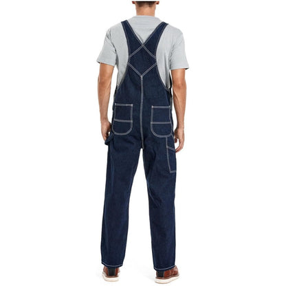🔥 Limited-Time Deal – Men’s Denim Bib Overalls | Adjustable Straps & Utility Pockets