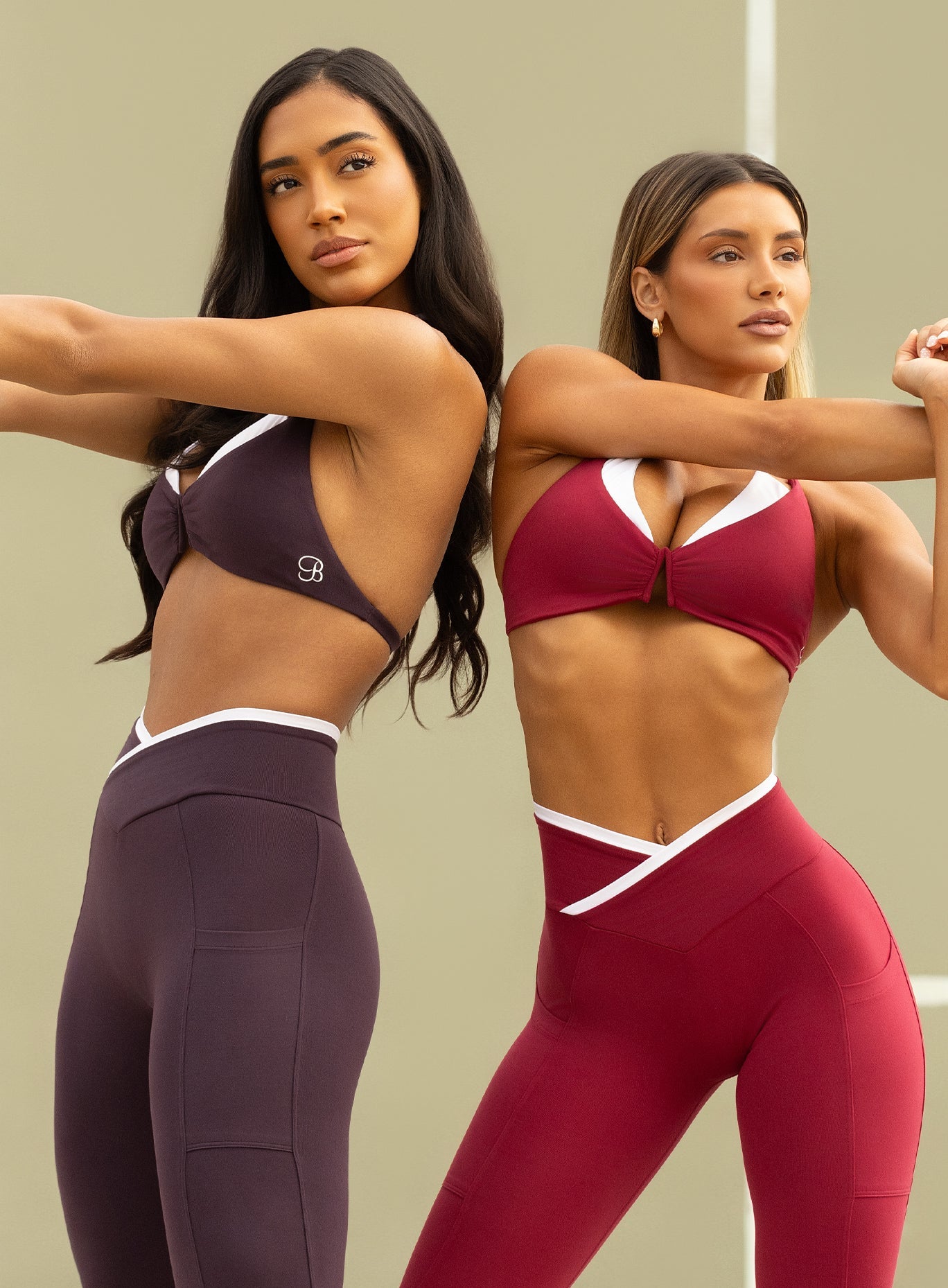 Contrast Voltage Sports Bra