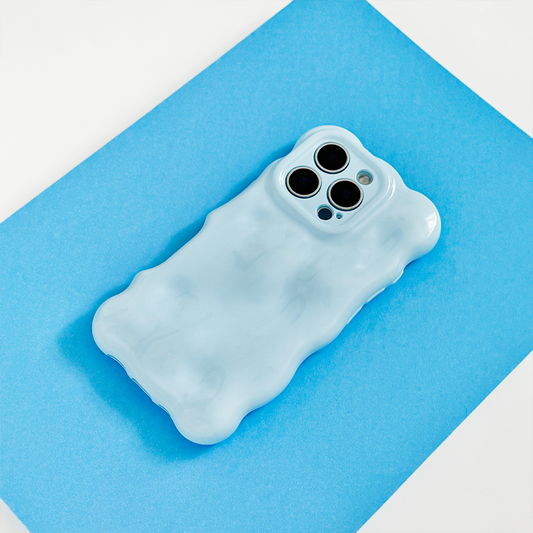 3D Bubble Phone Case - Baby Blue