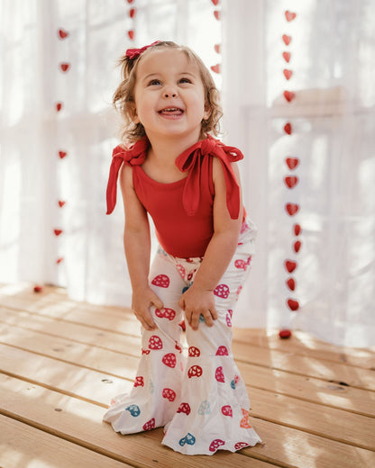 Lina Pleated Bell Bottoms - Toadstools