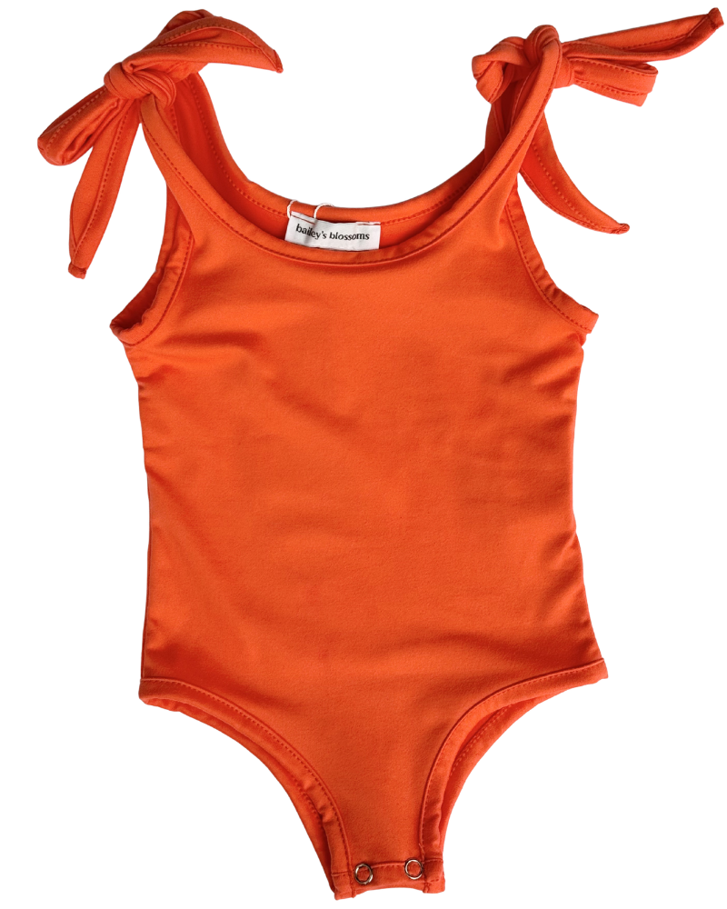 Madden Tie Shoulder Tank Top & Leotard - Soft Terracotta