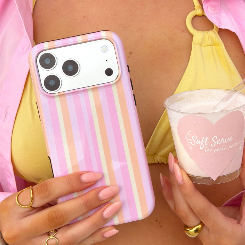 Tough Phone Case - Pastel Stripes