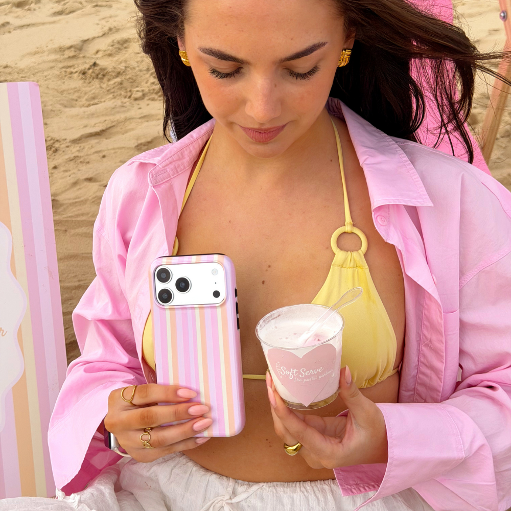 Tough Phone Case - Pastel Stripes