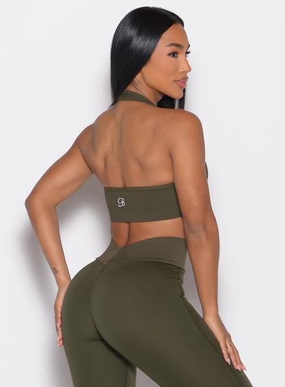 Rib Backless Bra