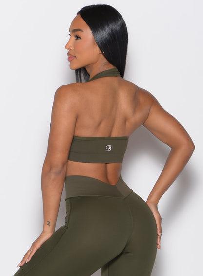 Rib Backless Bra