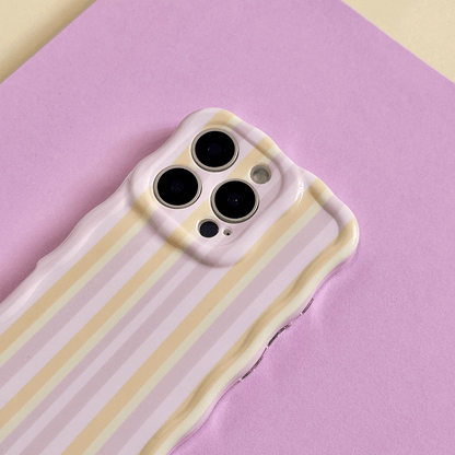 Wavy Phone Case - Pastel Stripes