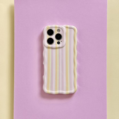 Wavy Phone Case - Pastel Stripes