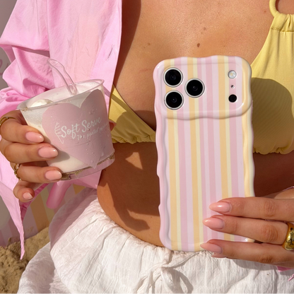Wavy Phone Case - Pastel Stripes