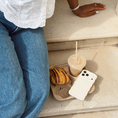Wavy Phone Case - Cloud Dancer