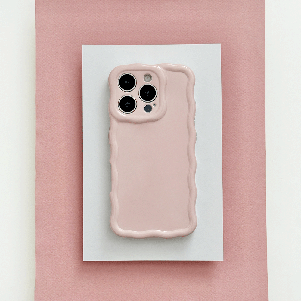 Wavy Phone Case - Soft Pink