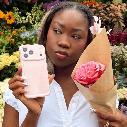 Wavy Phone Case - Soft Pink