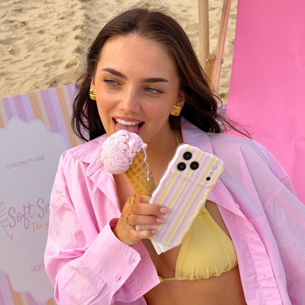 Wavy Phone Case - Pastel Stripes