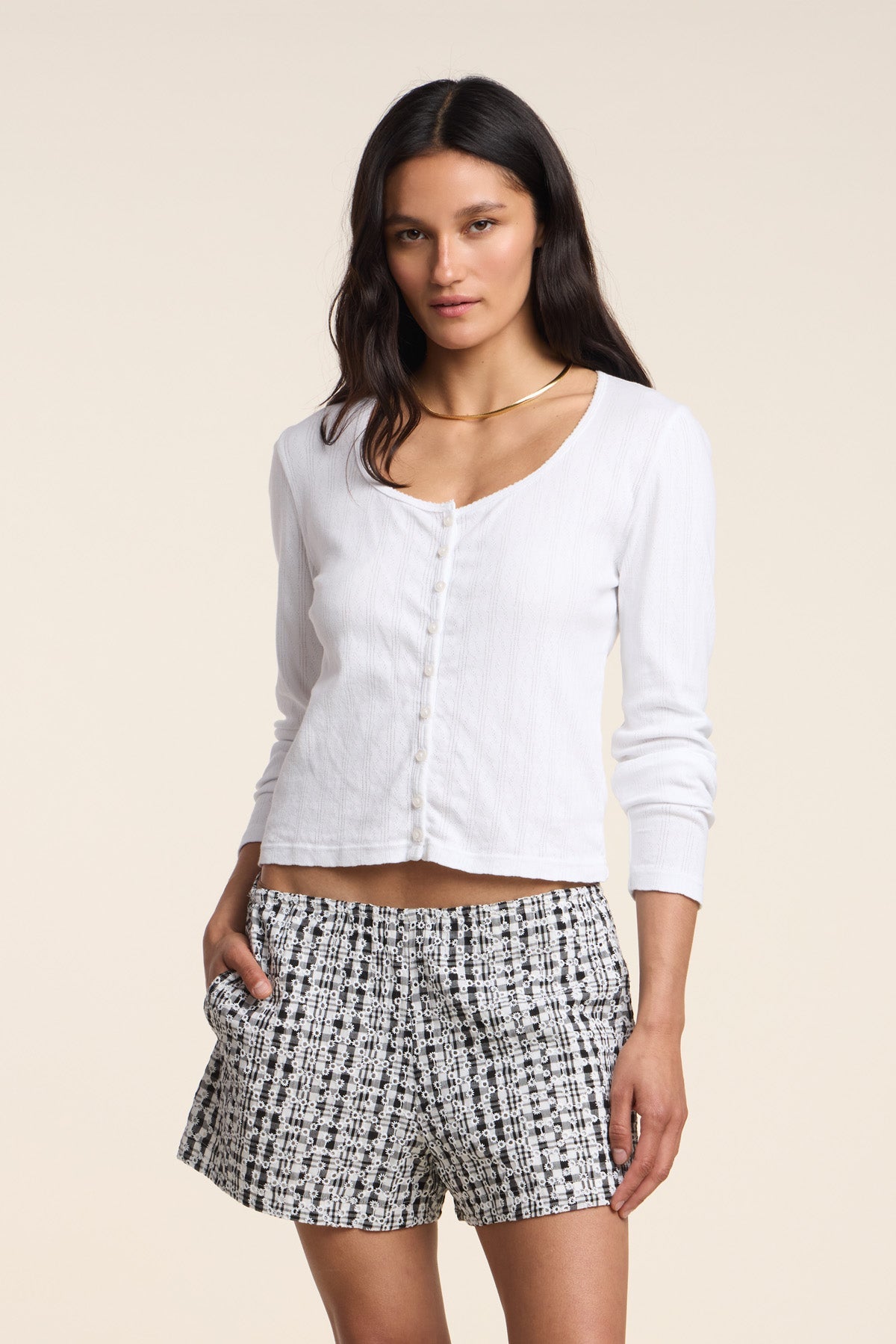ZELDA POINTELLE CARDIGAN