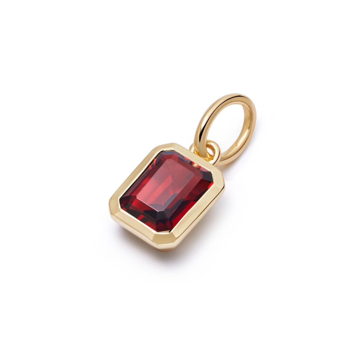 Birthstone Charm Pendant 18ct Gold Plate
