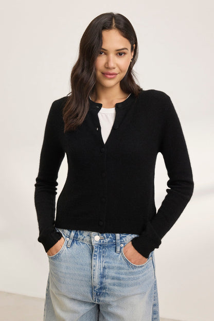 CHRICHET CASHMERE CARDIGAN