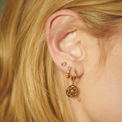 Chakra Earrings 18ct Gold Plate