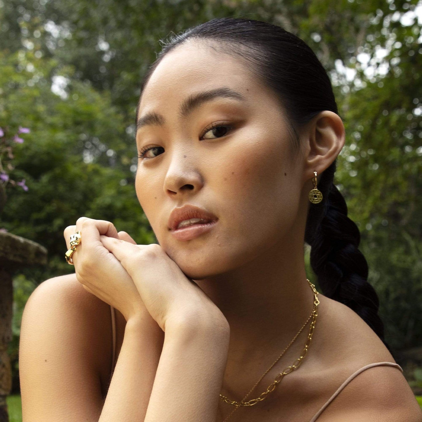 Chakra Earrings 18ct Gold Plate