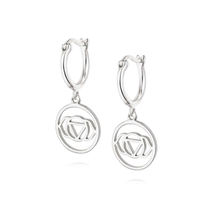 Chakra Earrings Sterling Silver