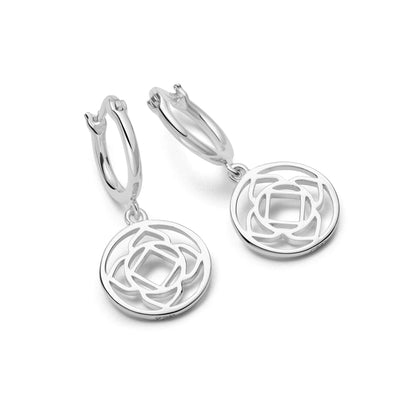 Chakra Earrings Sterling Silver