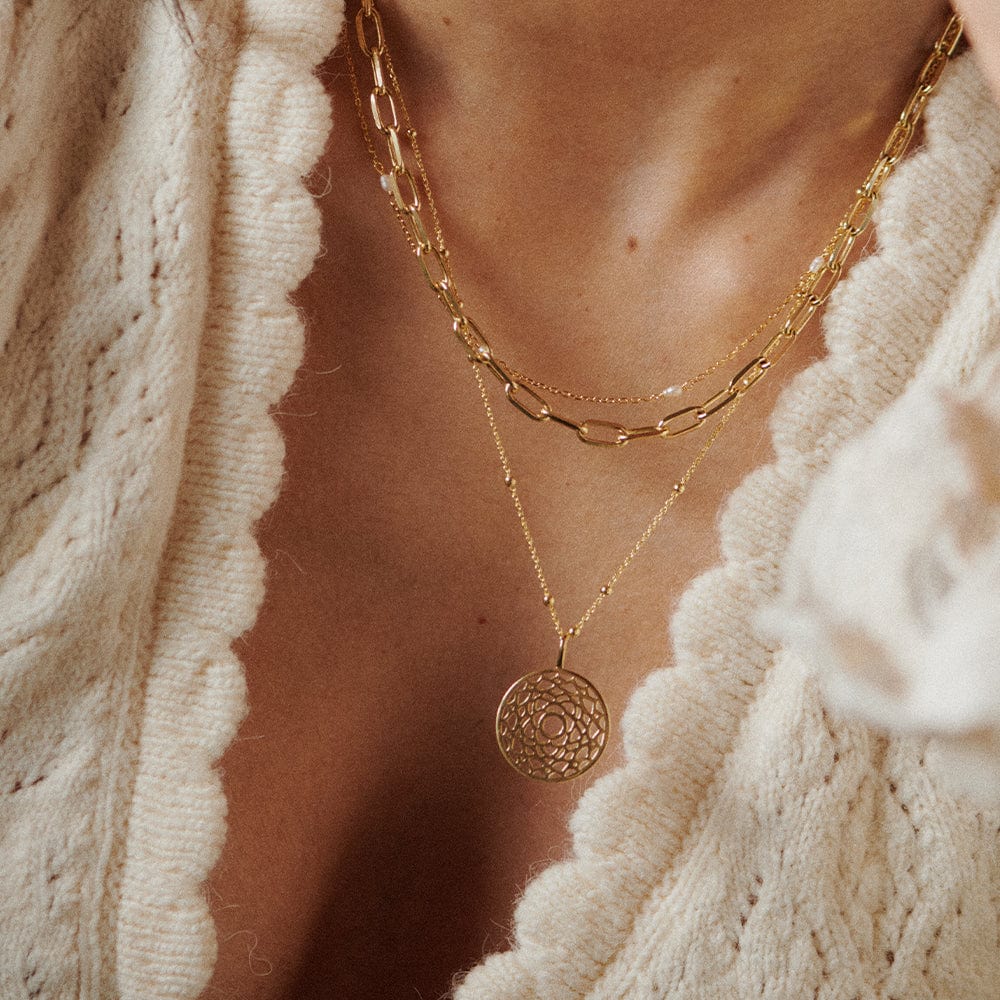 Chakra Necklace 18ct Gold Plate