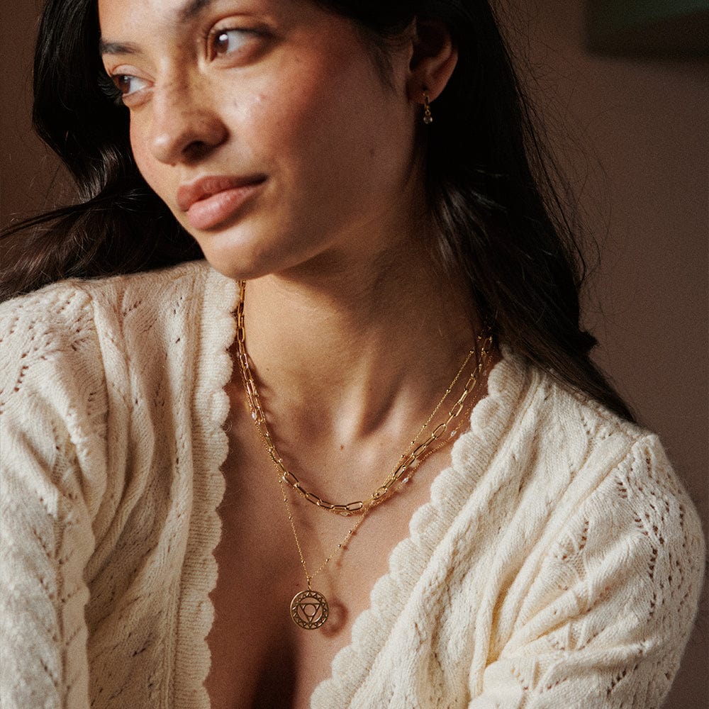Chakra Necklace 18ct Gold Plate