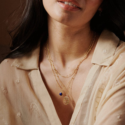 Chakra Necklace 18ct Gold Plate