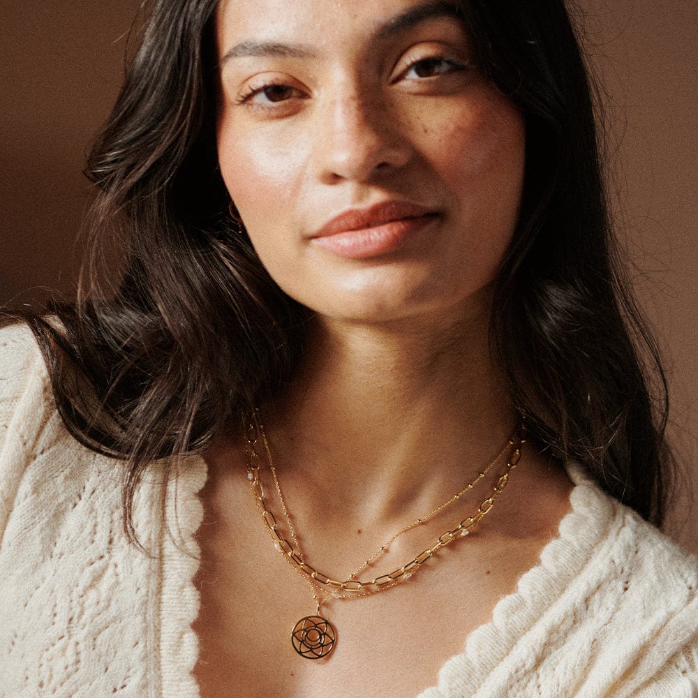 Chakra Necklace 18ct Gold Plate