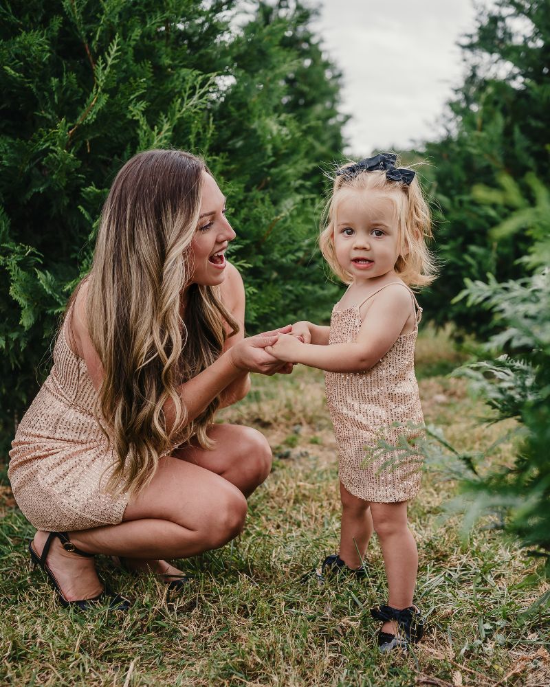 Cordelia Sequin Party Dress - Rose Gold
