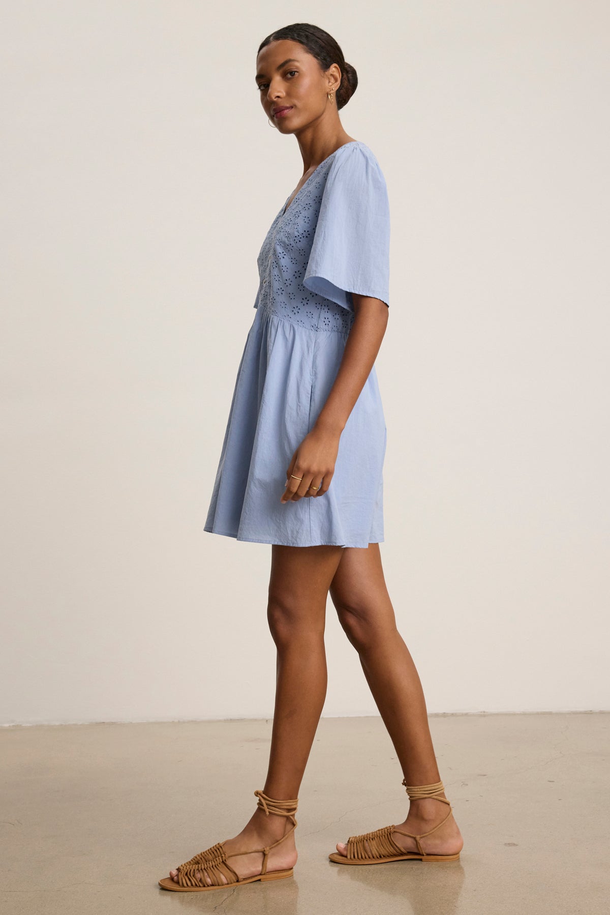 NELLI EYELET DRESS