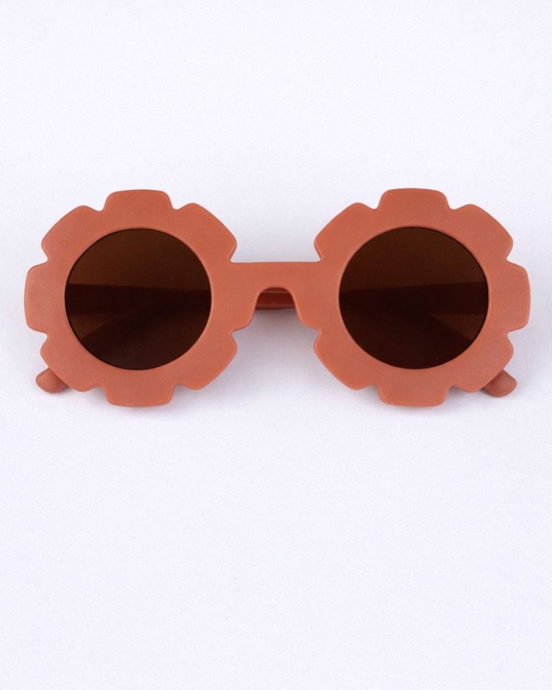 Daisy Petal Sunglasses - Burnt Orange