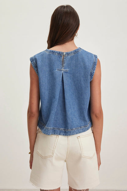 LOREN DENIM TOP