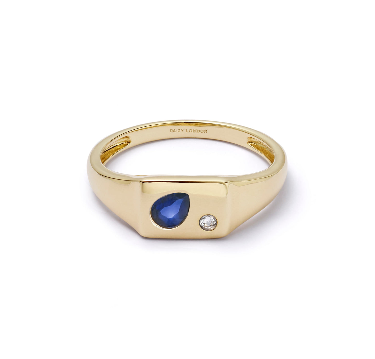 Estée Lalonde Birthstone Signet Ring 18ct Gold Plate