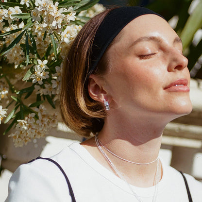 Estée Lalonde Chunky Organic Hoop Earrings Sterling Silver