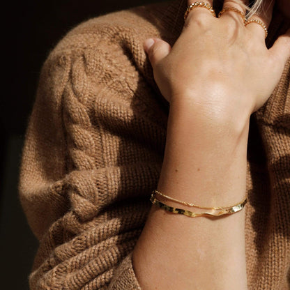 Estée Lalonde Forever Chain Bracelet 18ct Gold Plate
