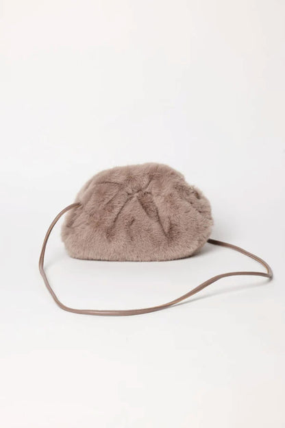 FAUX FUR CLUTCH