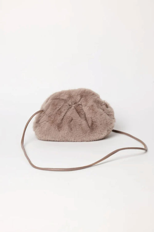 FAUX FUR CLUTCH