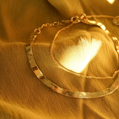 Estée Lalonde Forever Wavy Bracelet Set 18ct Gold Plate