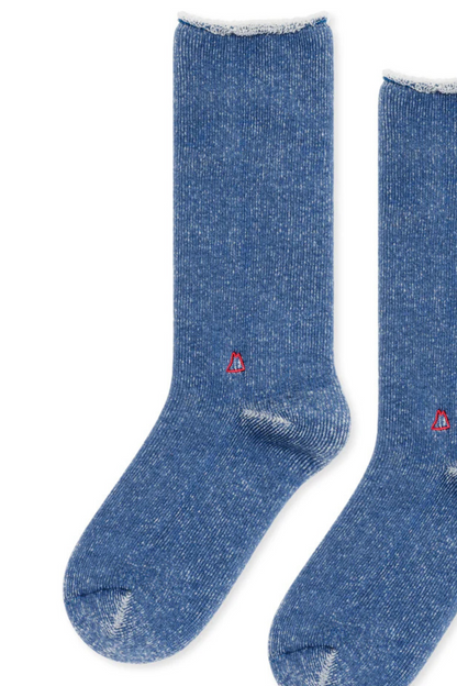 HOODIE WOOL MEN'S CREW SOCKS BY HANSEL FROM BASEL