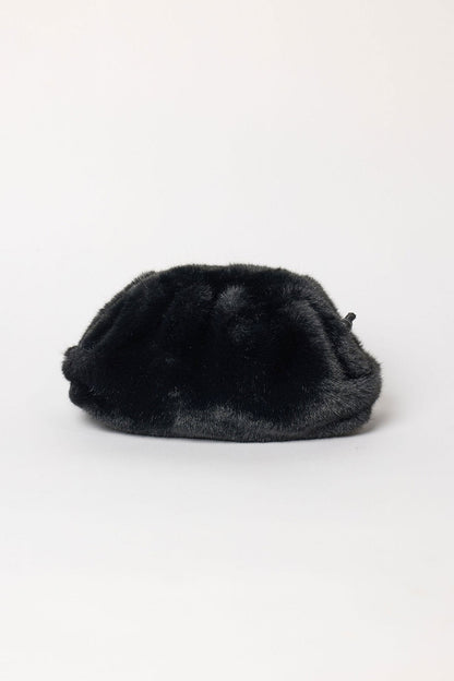 FAUX FUR CLUTCH