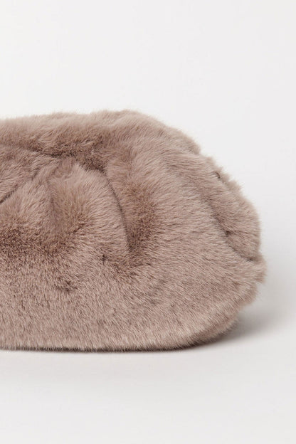 FAUX FUR CLUTCH