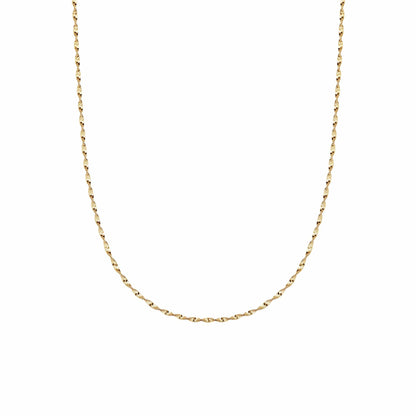 Helix Twisted Chain Necklace 18ct Gold Plate