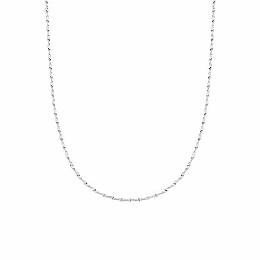 Helix Twisted Chain Necklace Sterling Silver