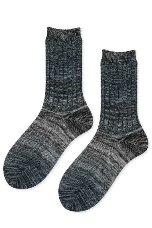 COSMIC SPACE DYE MEN'S CREW SOCKS BY HANSEL FROM BASEL